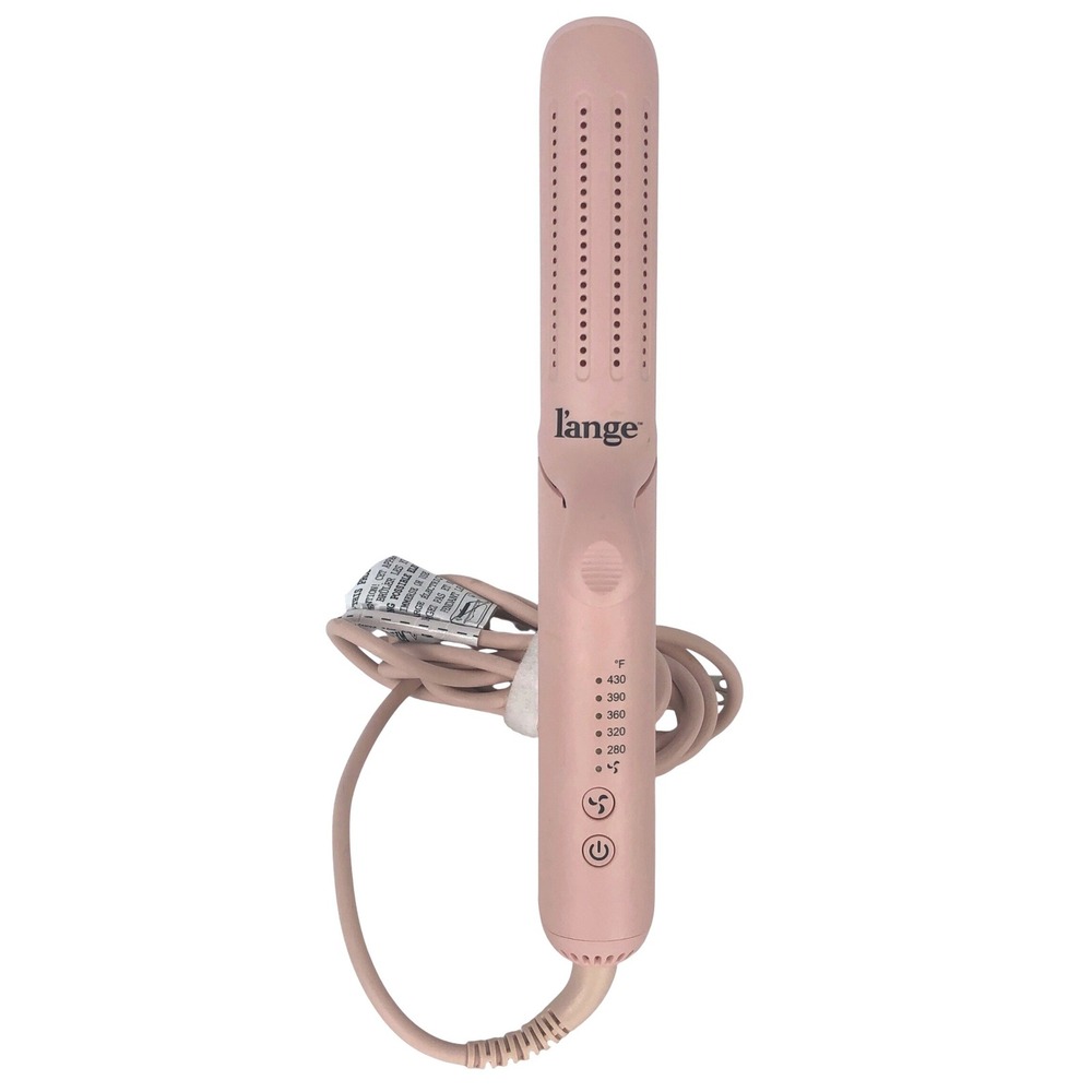 L'ange Le Duo 360 Airflow Styler Hair Curler Flat Iron Blush Pink Titanium
